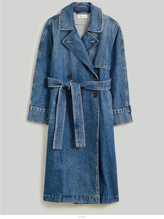 Madewell Jackets & Blazers - Madewell oversized denim trench coat in rensberry wash